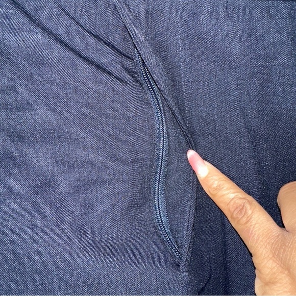 Bluffworks Mens Pants Large 33x29 Blue Presidio Airline Pull On Tailored Fit - Picture 9 of 12